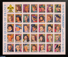 Ajman 1972 Kings And Queens Of France 34v Imperforated, Mint NH, History - Kings & Queens (Royalty) - Familias Reales