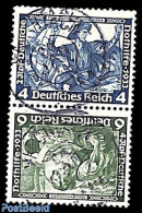 Germany, Empire 1933 Vertical Tete-beche Pair, Used, Used Or CTO - Oblitérés