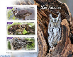 Chad 2023 Owls, Mint NH, Nature - Birds - Birds Of Prey - Owls - Altri & Non Classificati