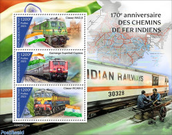 Chad 2023 Indian Trains, Mint NH, Transport - Various - Railways - Maps - Other & Unclassified
