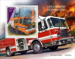 Chad 2023 Fire Engines, Mint NH, Transport - Fire Fighters & Prevention - Andere & Zonder Classificatie