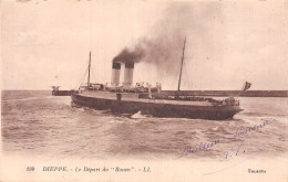 76-DIEPPE LE DEPART DU ROUEN-N°5139-A/0063 - Dieppe