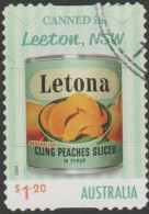 AUSTRALIA - DIE-CUT-USED 2024 $1.20 Nostalgic Tinned Fruit Labels - Letona, Leeton N.S.W. - Gebraucht