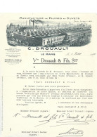 Courrier Illustré (usine) 1925 / 72 LE MANS / 75011 PARIS / Plumes & Duvets / Décès  C.DROUAULT-> Veuve DROUAULT &Fils - 1900 – 1949