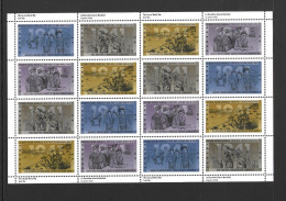 Canada 1991 MNH 50th Anniv WWII (3rd Issue) Sheetlet Sg 1456/9 - Unused Stamps