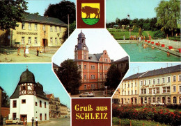 H2301 - TOP Schleiz - Rathaus Schwimmbad Freibad - Verlag Auslese - Schleiz