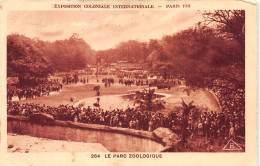 75-PARIS EXPO COLONIALE INTERNATIONALE LE PARC ZOOLOGIQUZ-N°4191-G/0031 - Ausstellungen