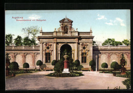 AK Augsburg, Bismarckdenkmal Mit Stadtgarten  - Augsburg