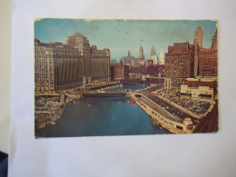 UNITED STATES   POSTCARDS  CHICAGO RIVER - Autres & Non Classés