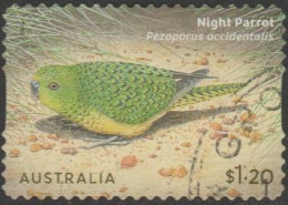 AUSTRALIA - DIE-CUT-USED 2024 $1.20 Australian Ground Parrots - Night Parrot - Used Stamps