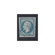 Timbre France N°15 Napoléon III- 1853 Oblitéré - Signé Cote 290 Euros Lartdesgents.fr - 1853-1860 Napoléon III.