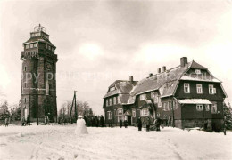 72729526 Auersberg Wildenthal Aussichtsturm Berggaststaette Im Winter Eibenstock - Eibenstock