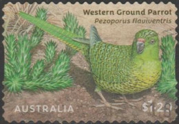 AUSTRALIA - DIE-CUT-USED 2024 $1.20 Australian Ground Parrots - Western Ground Parrot - Gebraucht