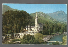 Lourdes La Basilique Et Les Ponts Cachet 1976 Oudenaarde Kunststad Hautes Pyrénées France Htje - Lourdes