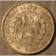 France Génie 20 Francs Or 1896 A Torche, Lartdesgents.fr - 20 Francs (or)