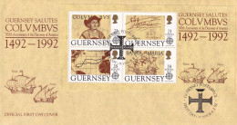 FDC  1992 GUERNSEY - Christoffel Columbus