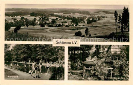 72728855 Schoenau Falkenstein Panorama Naturbad Zwergengarten Miniaturpark Schoe - Falkenstein (Vogtland)