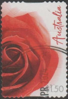 AUSTRALIA - DIE-CUT-USED 2024 $1.50 Special Occasions - Red Rose - Gebruikt