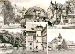 72728635 Schleusingen Bertholdsburg Markt Brunnen St Kilian Kirche Burghof Haus  - Schleusingen