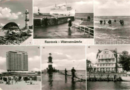 72728595 Warnemuende Ostseebad Konsum Gaststaette Teepott Leuchtturm Mole Faehre - Rostock