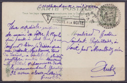 CP Grenoble Colorisée "correspondance Militaire" Non Affr. Càd GRENOBLE /16-8-1915 Pour VOUE Par MONTSUZAIN - Taxée 20c  - Guerra De 1914-18