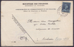 Convocation "Ministère Des Finances" Affr. N°320 Càd "BRUGGE 3/26 XI 1931/ BRUGES 3" Pour ROUBAIX France - Cachet […/ EN - 1931-1934 Kepi