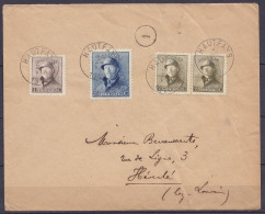 Env. Affr. N°165+171 + 2x N°166 Càd HAUTFAYS /24 VIII 1920 Pour HEVERLE-lez-Louvain (au Dos: Càd Arrivée HERVERLE) - 1919-1920 Roi Casqué