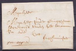 L. Datée 30 Mars 1735 De CORTRYK (Courtrai) Pour INGELMUNSTER - Man. "par Exprès" - 1714-1794 (Pays-Bas Autrichiens)