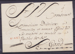 L. Datée 7 Mai 1770 De YPRES Pour GAND - Griffe "IEPER" - Port "3" - 1714-1794 (Oesterreichische Niederlande)