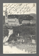 Lourdes La GRotte Et La Basilique Cachet 1905 Louvain Hautes Pyrénées France Htje - Lourdes