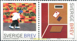 114138 MNH SUECIA 2001 VENCEDOR DEL CONCURSO DE DISEÑO DE SELLOS - Ungebraucht