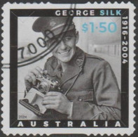 AUSTRALIA - DIE-CUT-USED 2024 $1.50 Anzac Day 2024 - Picturing War - George Silk - Gebraucht