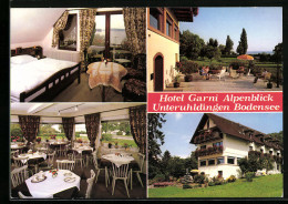 AK Unteruhldingen /Bodensee, Hotel Garni Alpenblick, Meersburger Strasse 11  - Meersburg