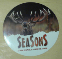 CHASSE / CERF : AUTOCOLLANT SEASONS - Aufkleber