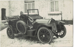 Photo Carte Avec Une Voiture Ancienne - Colecciones Y Lotes