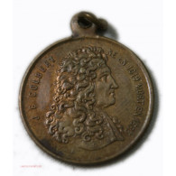 Médaille Colbert Création De La Manufacture Royale Des Gobelins En 1667 - Profesionales / De Sociedad