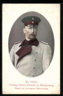 AK Herzog Johann Albrecht Zu Mecklenburg In Uniform  - Familles Royales