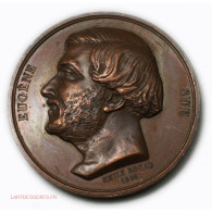Médaille EUGENE SUE Par Emile ROGAT 1845, Lartdesgents - Profesionales / De Sociedad