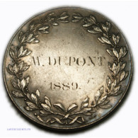 Médaille Argent Brevet élémentaire  1889, 15.60grs - Professionnels / De Société
