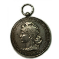 Médaille De Concours De Gymnastique - Rhône, Saint Etienne 1890 - Professionals / Firms