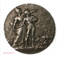 Médaille Argent Centenaire Du Lycée Concordet 1804-1904 Par COUDRAY , Lartdesgents - Professionnels / De Société