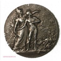 Médaille Argent Centenaire Du Lycée Concordet 1804-1904 Par COUDRAY , Lartdesgents - Professionals/Firms