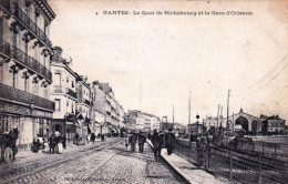 44 - Loire Atlantique -  NANTES - Le Quai De Richebourg Et La Gare D Orleans - Nantes