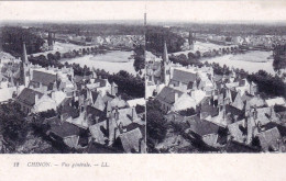 37 - Indre Et Loire - CHINON - Vue Generale  - Carte Stereoscopique - Chinon