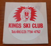 AUTOCOLLANT KINGS SKI CLUB - Pegatinas