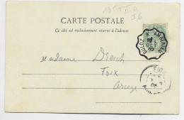 BLANC 5C CARTE BELLEGARDE AIN CONVOYEUR CULOZ A AMBERIEU COTE 30€ - Poste Ferroviaire