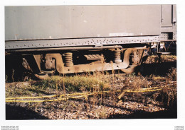 PHOTO TRAINS Wagon Ou Voiture Voyageurs Détail Bogie Non Datée - Eisenbahnen