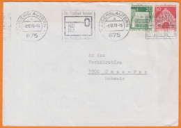 Allemagne  Lettre  De KAISERSLAUTERN   1970   Avec Compo De 2 Timbres   Pour SAAS-FEE   Suisse  Avec KRAG - Brieven En Documenten