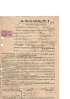 Lettre De Voiture 1946 Affrètement Au Voyage / Transport Sable MARSEILLE - GRAY Par Bateau "LA VICTOIRE" - Verkehr & Transport