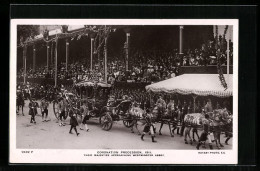 Pc London, Coronation Procession 1911, Their Majesties Approaching Westminster Abbey  - Familles Royales